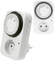 PROGRAMATOR CZASOWY WYŁĄCZNIK MECHANICZNY DOBOWY GNIAZDKO TIMER 24H 3500W