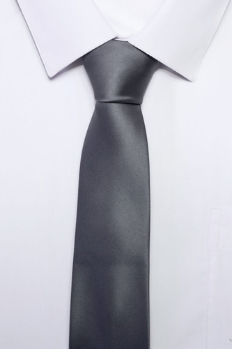 Krawat klasyczny popielaty na Arena.pl