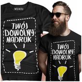 KOSZULKA Z WŁASNYM NADRUKIEM FULL COLOR 190G JHK