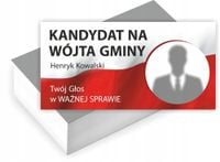 Wizytówki firmowe PROJEKT GRATIS 200 sztuk WYBORY KANDYDAT NA WÓJTA GMINY