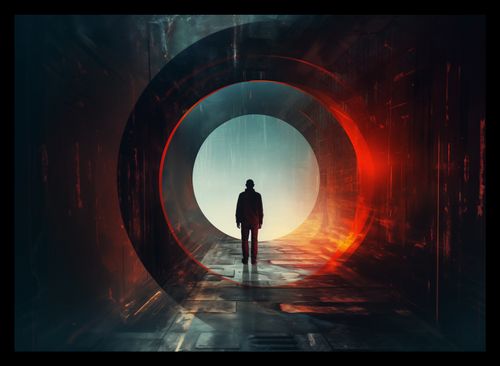 Plakat 35x25cm Portal do Świata na Arena.pl