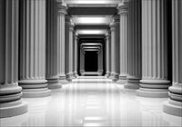 FOTOTAPETA tunel 3D architektura kolumny droga