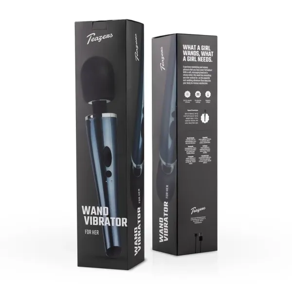 Black Lightning Wand Vibrator zdjęcie 4