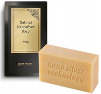 Szare mydło idealne do prania czyściw z Nanosrebrem 100g Naturalne