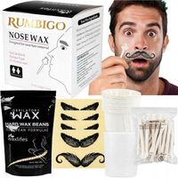 Wosk do depilacji uszu nosa zestaw dla mężczyzn i kobiet z woskiem