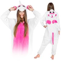 Różowy jednorożec Kigurumi Onesie dres piżama kombinezon