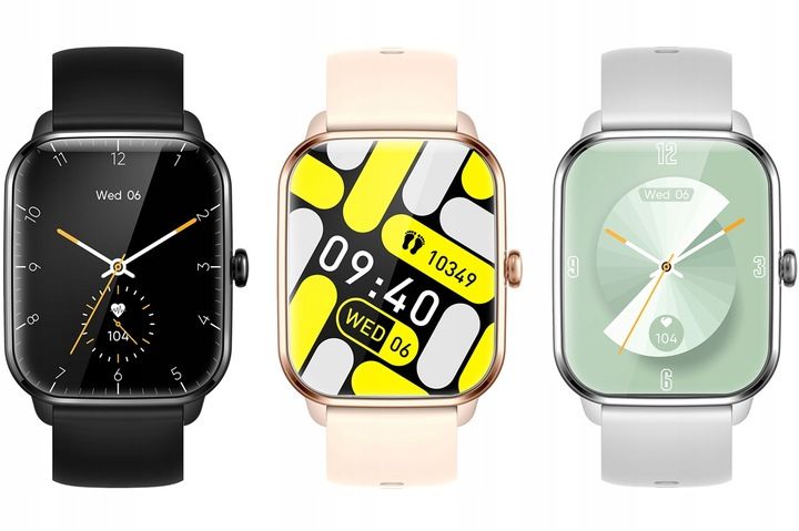 SMARTWATCH ZEGAREK DAMSKI ROZMOWY MENU PL PULS SPORT 2 PASKI SMART WATCH zdjęcie 11