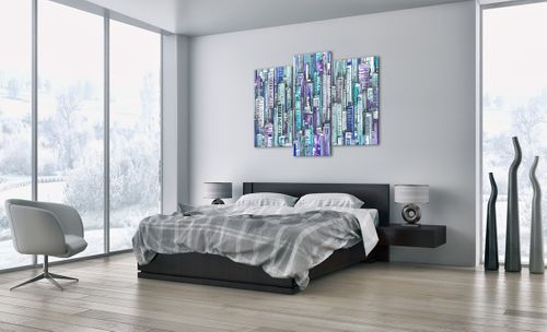 Obraz Na Płótnie - Drapacze Chmur - 130X100 Cm - Cb130X100-3857 na Arena.pl