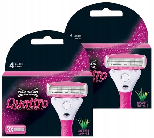 Wilkinson Quattro for Women 3 wkłady do golenia x2 na Arena.pl