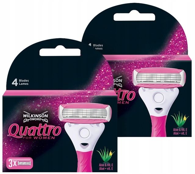 Wilkinson Quattro for Women 3 wkłady do golenia x2 zdjęcie 1