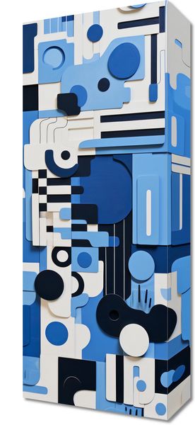 Obraz 20x50cm Niebieski Labirynt zdjęcie 1