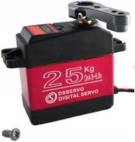 Serwo DS3225 25KG z metalową obudową, wysoki moment obrotowy, do zastosowa…