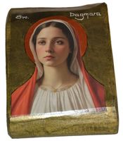 Ikona Święta Dagmara patronka tych, którzy działają na rzecz potrzebujących