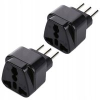 2X ADAPTER EU do TYP L WŁOCHY WTYCZKA WŁOSKA ITALIA