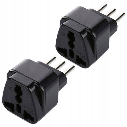 2X ADAPTER EU do TYP L WŁOCHY WTYCZKA WŁOSKA ITALIA na Arena.pl