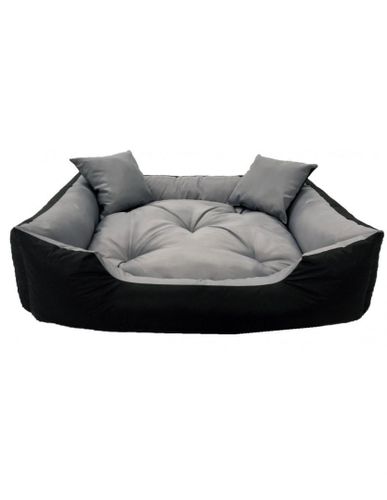Duże Legowisko Kojec Łóżko Dla Psa Kota 145x115 cm Szare na Arena.pl