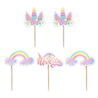 Toppery Jednorożec 5szt urodziny roczek
