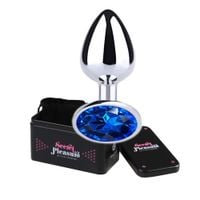 metal butt plug blue rozmiar m