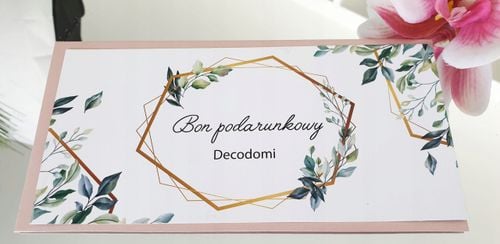Bon podarunkowy Voucher DEcodomi dekoracje na Arena.pl