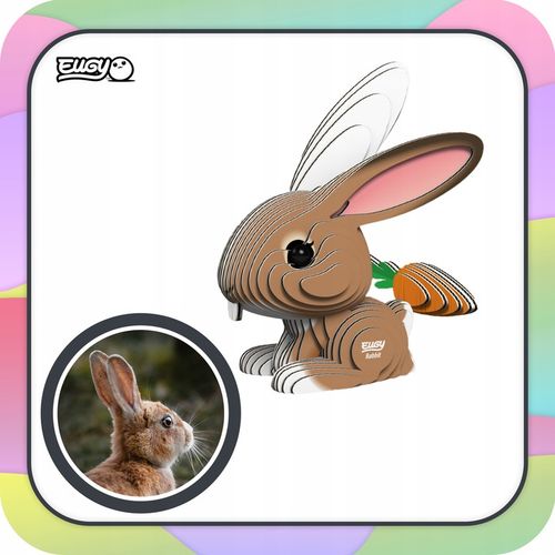 Królik Eugy. Eko Układanka Puzzle 3D na Arena.pl