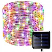 LAMPKI ZEWNĘTRZNE LED SOLARNE ŚWIĄTECZNE WĄŻ 12m