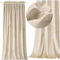 zasłona welurowa na taśmie - biała