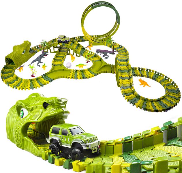 Mega Tor Wyścigowy Dinozaur Park Magic Track 260 elementów zdjęcie 10
