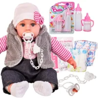 Lalka bobas interaktywna SMOCZEK PAMPERSY BUTELKI