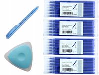 Zestaw Długopis niebieski wymazywalny 0.7 + 24 Wkłady +Gumka