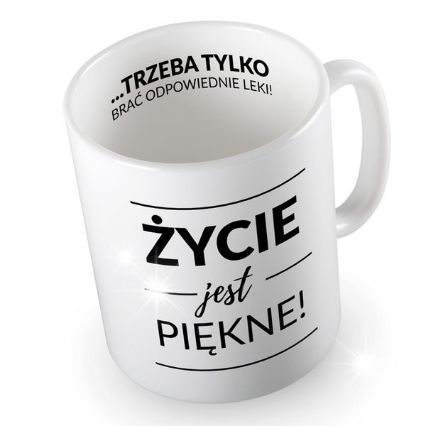 Kubek Życie jest piękne zdjęcie 1