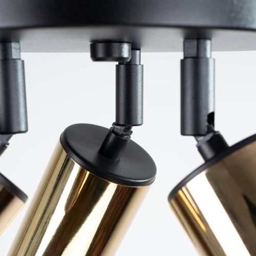 Plafon WINX 3P czarny/złoty na Arena.pl