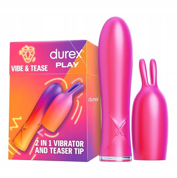 Durex Play 2w1 wibrator damski ze stymulującą końcówką ładowany przez USB zdjęcie 1