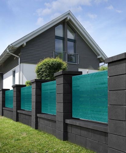 Siatka Cieniująca Maskująca Osłona Mata NA Płot Balkon Ogrodzenie 1,5 x 10m na Arena.pl