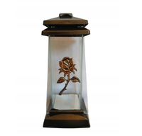 Kapliczka Trapez z Różą złotą 24cm