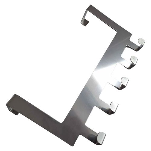 Wieszak na drzwi 5 haków stal nierdzewna srebrny na Arena.pl