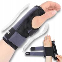 ORTEZA OPASKA STABILIZATOR ŚCIĄGACZ STELAŻ RĘKI NADGARSTKA DŁONI 2-SZYNOWA
