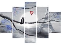 OBRAZ PTAKI ROMANTYCZNYM PARYŻU