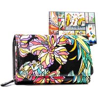 duży, skórzany portfel damski na zatrzask - rovicky