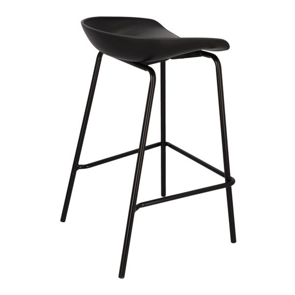 Stołek barowy Grego czarny 65 cm zdjęcie 5