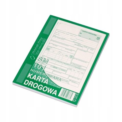 karta drogowa sam. osobowy a5 sm/101 802-3 na Arena.pl