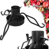 STOJAK POD CHOINKĘ CHOINKOWY CHOINKA LOFT DUŻY METALOWY MISA NA WODĘ CZARNY