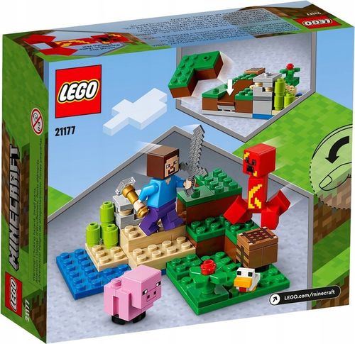 LEGO MAINCRAFT LAVA LAWOWY CREEPER 21177 + Toba na prezent na Arena.pl