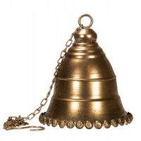 DZWONEK ŚWIĄTECZNY ZŁOTY DO STROIKA NA DRZWI DUŻY retro Boże Narodzenie