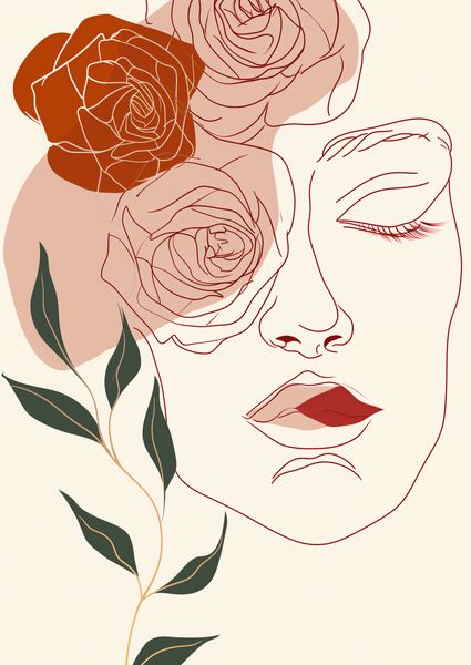 Plakat 42x59,4cm Beż i Twarz zdjęcie 1