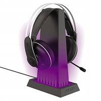 Stojak na Słuchawki Wieszak do Słuchawek Podświetlany + HUB Port USB VENOM