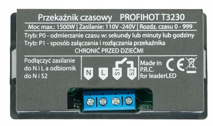 TIMER PROGRAMATOR PRZEKAŹNIK CZASOWY ZEGAR CZASÓWKA 230V 1500W T3230 zdjęcie 12