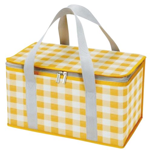 LUNCH BOX termiczna pojemna na jedzenie torba w kratkę duża na Arena.pl