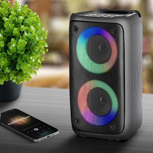Głośnik Bluetooth Boombox Mobilny USB RADIO LED Bezprzewodowy na Arena.pl