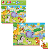 Puzzle Edukacyjne Piankowe A4. Zabawne Obrazki. Zoo Dla Dzieci Rk6020-06
