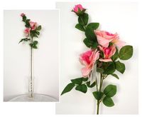 kwiat róża 4 ramiona 90 cm różowa   kds-150d